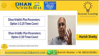 LIC Dhan Vriddhi Plan 869 धन वृद्धि प्लान single premium close ended Insurance plan.