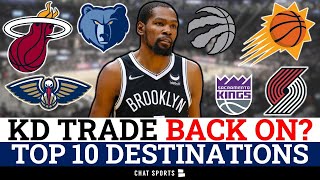 Kevin Durant Trade Rumors? Top 10 Destinations For Brooklyn Nets Star Ft. Warriors, Suns & Pelicans