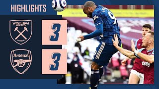 HIGHLIGHTS | Dramatic three-goal comeback! | West Ham vs Arsenal (3-3) | Premier League