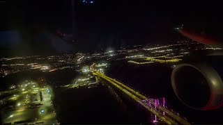 BOEING 787-10 DREAMLINER TOUCHDOWN IN NEWARK - UNITED AIRLINES - ENGINE VIEW - 4K - W/ ATC AUDIO