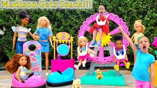 Madison Gets Stopped on the Top of Barbie Ferris Wheel!!!