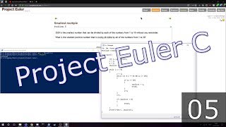 Project Euler in C #5: Smallest Multiple