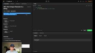 First Unique Character in a String | 387 Leetcode | Python3