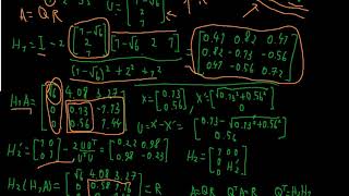 QR decomposition of 3x3 Matrix with Householder Transformation