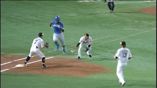 津森宥紀が野手顔負けのバックトスを披露する！