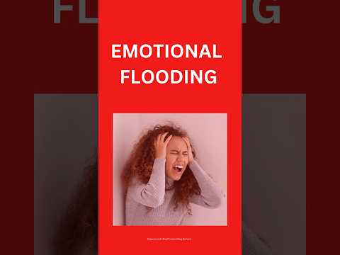 EMOTIONAL FLOOD Coping with intense emotions. #emotionalregulation #flood