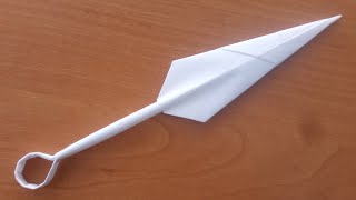 Как сделать 🐉 Кунай из бумаги своими руками 🤺 How to make paper kunai