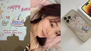 hello 2023 • RESET! ✧ vision board, iPhone Pro Max 14 unboxing, 🎂 birthday celebration