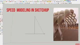 Speed Modeling in Sketchup  | South Pond Pavilion Lincoln Park