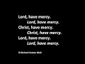 kyrie eleison mass of god s mercy kyrie lord have mercy