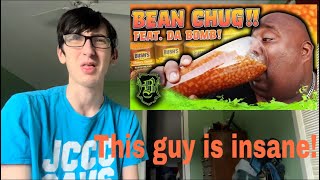 THIS GUY IS INSANE! 2 Liter Baked Bean Boot Chug (ft. DABOMB) reaction