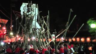 2015 平成27年 魚吹八幡神社秋祭り（宵宮） 平松 提灯練り