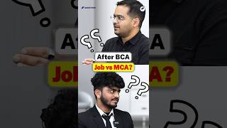 🤔After BCA Job vs MCA Course🎓Best Career Options After BCA! #shorts #BCAStudents #BCACourse #BCA