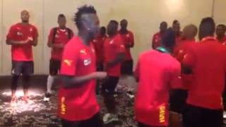 Brazil 2014: Ghana Black Stars singing praises (Jama) at Hotel