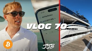 Bitcoin Update \u0026 Viewing a £10 Million Yacht with the Entrepreneur Club! VLOG 70!