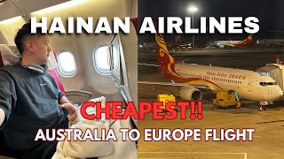 Inside HAINAN Airlines | Melbourne to London | Economy Flight Review | China layover