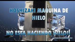 HOSHIZAKI MAQUINA DE HIELO *NO ESTA HACIENDO HIELO*