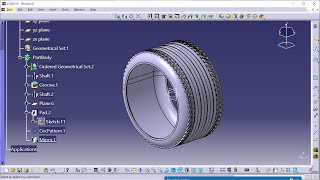 How to make a Simple Tyre in CATIA - 2