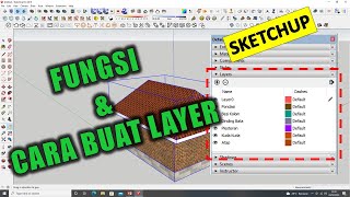 Bagaimana Membuat dan Menggunakan Layer Grup di Sketchup