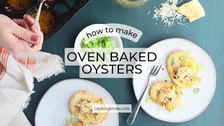 Oven Baked Oysters Recipe without the Shell