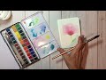 arteza watercolor review and layered flower tutorial