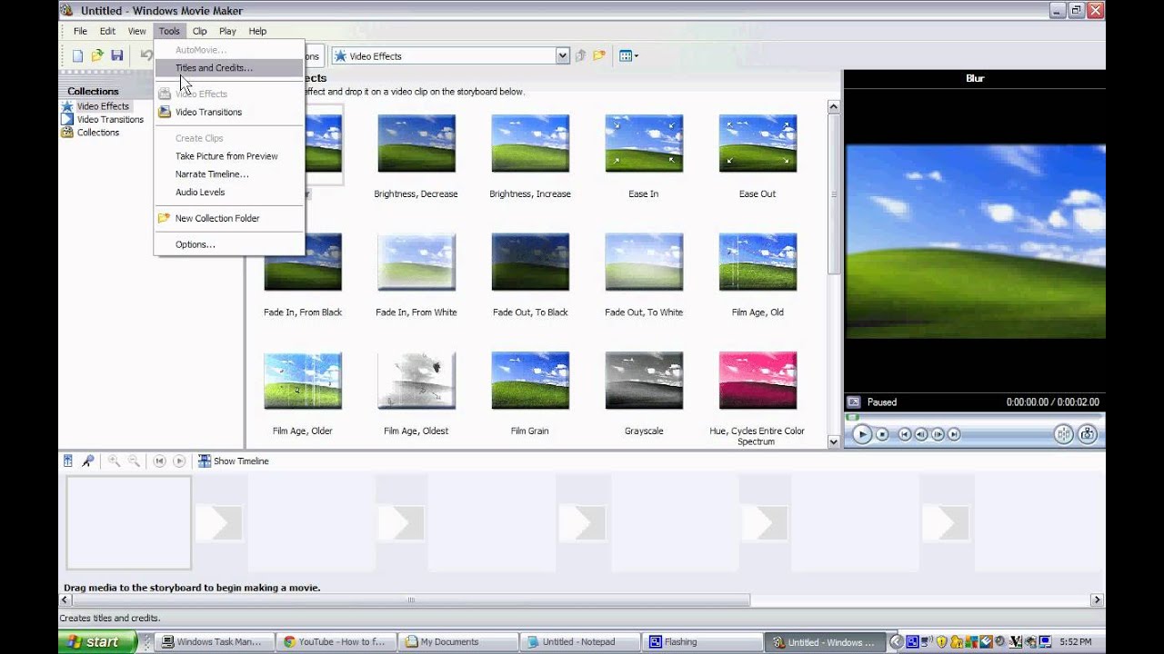 How To Use Windows Movie Maker - YouTube