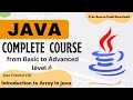 Java tutorial for beginners | Introduction to Arrays in Java | java full course.