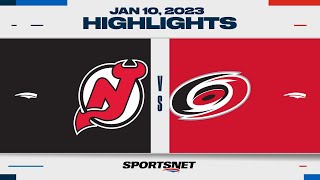NHL Highlights | Devils vs. Hurricanes - January 10, 2023