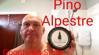 Pino Alpestre Soap by the Goodfellas Smile. Mule Rocca Razor