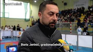 Boris Jerinić, gradonačelnik Doboja, povodom otvaranja karate turnira \