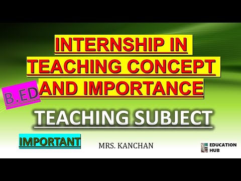 INTERNSHIP IN TEACHING : CONCEPT AND IMPORTANCE | B.ED, BA B.ED, M.ED ...