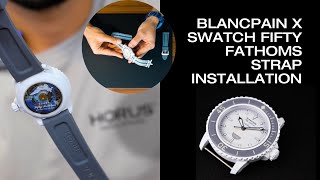 How to Change the Strap on the Blancpain x Swatch Fifty Fathoms