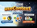 React js Tutorial-17 : useContext API in React  | Dark/Light Theme & User Login Authentication