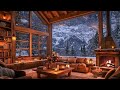 cozy winter coffee shop ambience with jazz relaxing music for work ⛄ smooth jazz instrumental music