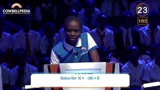 Young lady absolutely kills it in Nigerian Maths Competition!
