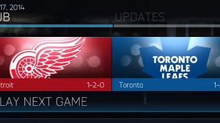 Detroit Red Wings vs Toronto Maple Leafs (NHL 15 Season Game 5)