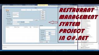 C#.net project with source code | Restaurant management system project in c# | c#.net mini projects