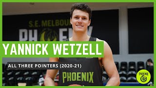 Yannick Wetzell All 1 Three Pointers (2020-2021 Season Three ilation)