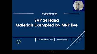 How to Find the Materials that are  Planned by MRP Live in S4 Hana ?