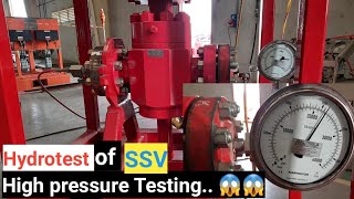 High pressure Testing of ssv (safety shutdown valve )22500 PSI..😱😱