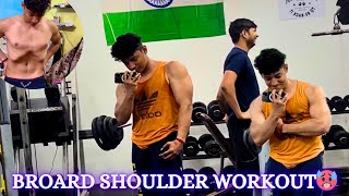 Day 48 | FST-7 Shoulder Heavy Workout 🏋️‍♂️🥵| by Chris Bumstead coach Hang Rambod🫡