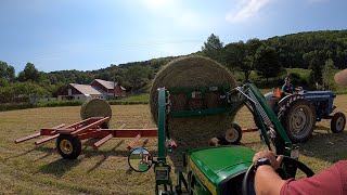 First cutting round bales