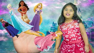Disney Princess Finger Family Song for Kids | Alan and Cherryl