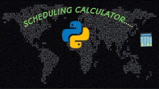 Scheduling Calculator (Operating System) | New project