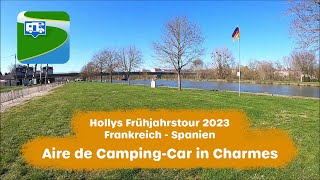 Aire de Camping-Car in Charmes (Frankreich) - Frühjahrstour 2023