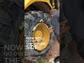 Backhoe tire swap Part 2 #backhoe #construction #catconstruction #bigtires