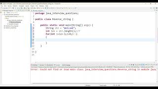 #1 Reverse a string using for loop (JAVA) - Tamil