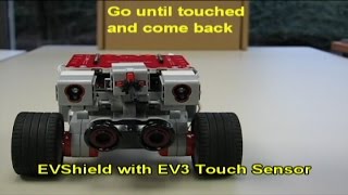EVShield Robot with EV3 Touch Sensor