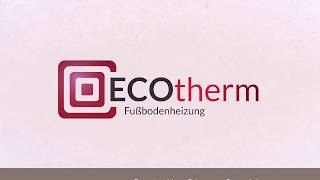 ECOtherm Fussbodenheizung-Frässystem