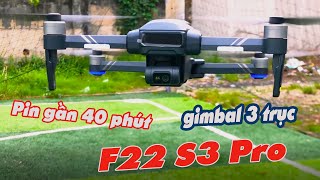 Flycam F22 S3 Pro mới của SJRC. Nâng cấp gimbal 3 trục - JOLAVN